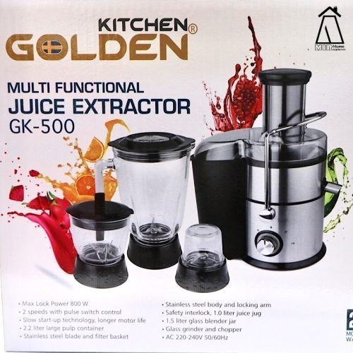 آبمیوه گیری 4 کاره گلدن گیچن مدل 500-GK